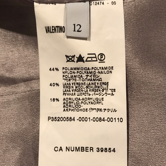 Valentino grey pencil skirt, medium 12 EUC - Picture 4 of 7